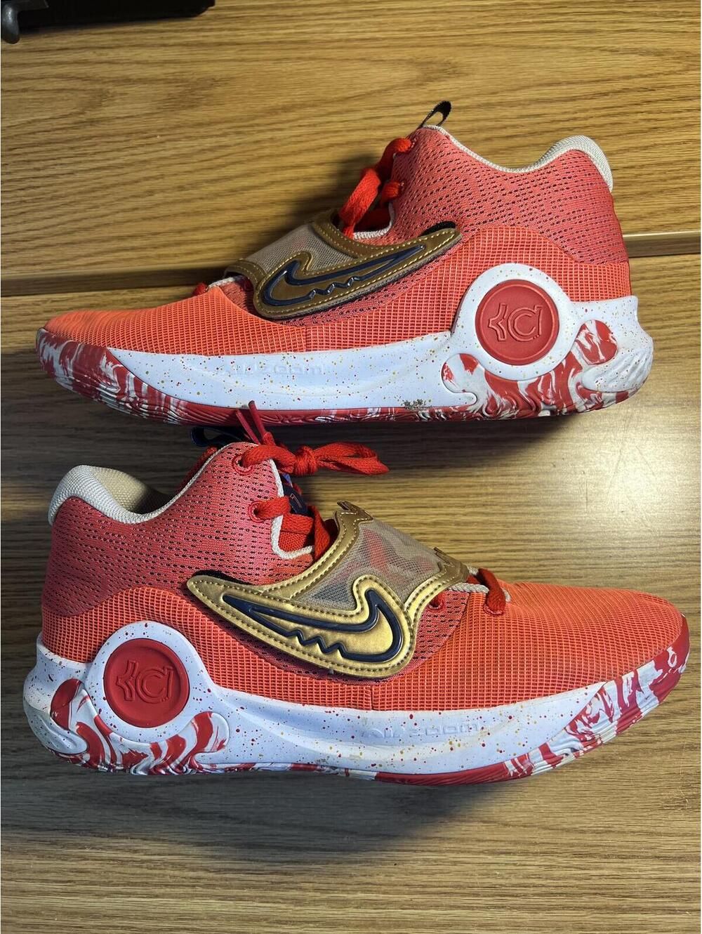 Nike KD Trey 5 X 'University Red Metallic Gold'